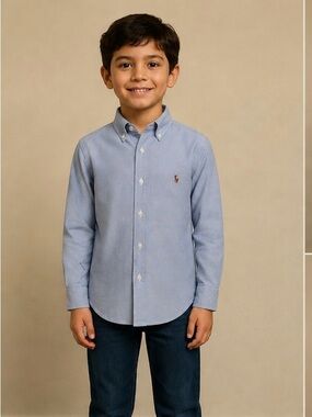 Ralph Lauren Light Blue Button-Down Oxford Shirt